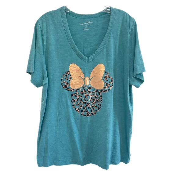 Universal Thread Turquoise Minnie Mouse Tee - Picture 1 of 7